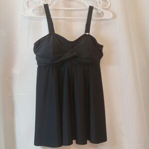 Small Summer Mae Black Tankini Top RN 160823